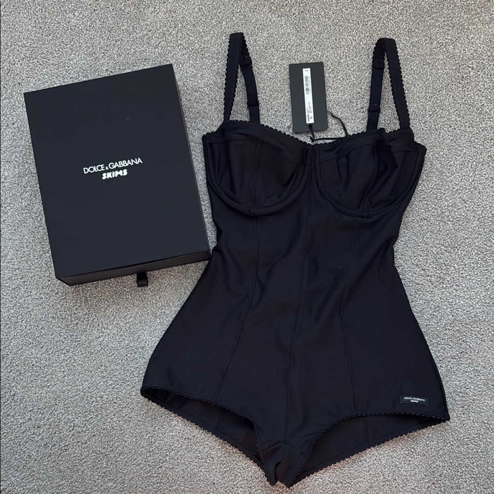 Dolce&Gabbana X SKIMS Skims Bodysuit | Onyx Medium